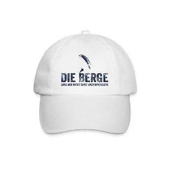 Die Berge sind mir nicht ganz unsympathisch - Baseballkappe - Weiß/Weiß - Vorne