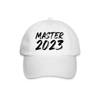 Master 2023 - Baseballkappe - Weiß/Weiß - Vorne