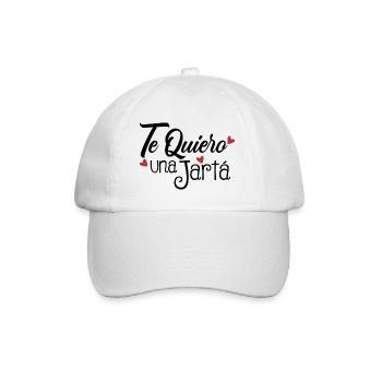 Ich liebe dich ein Jarta - Baseballkappe - Weiß/Weiß - Vorne