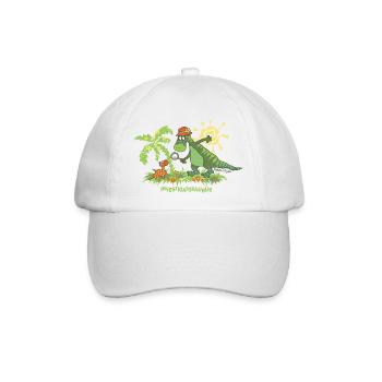 Investigatosaurus - Baseballkappe - Weiß/Weiß - Vorne