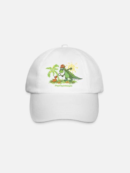 Investigatosaurus - Baseballkappe - Weiß/Weiß