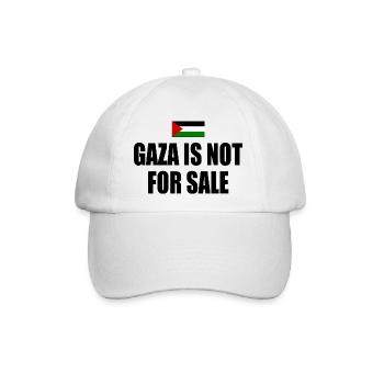 gaza is not for sale - Baseballkappe - Weiß/Weiß - Vorne