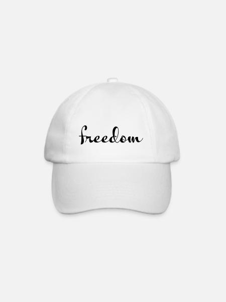 freedom - Baseballkappe - Weiß/Weiß