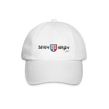 Pongratz Design | Siebenbürgen Wappen Design - Baseballkappe - Weiß/Weiß - Vorne