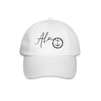 Ahoi & Ankerliebe - Baseballkappe - Weiß/Weiß - Vorne