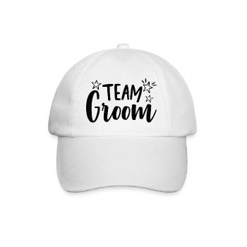 Team Bräutigam - Baseballkappe - Weiß/Weiß - Vorne