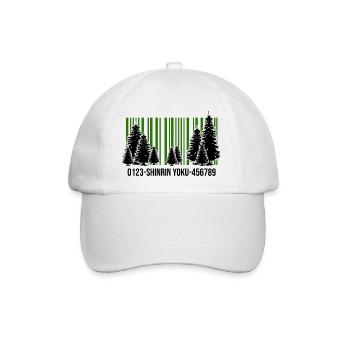 shinrin yoku Waldgänger Waldbaden Wald - Baseballkappe - Weiß/Weiß - Vorne
