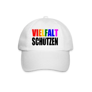 vielfalt schützen - Baseballkappe - Weiß/Weiß - Vorne