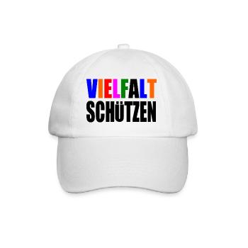 vielfalt schützen - Baseballkappe - Weiß/Weiß - Vorne