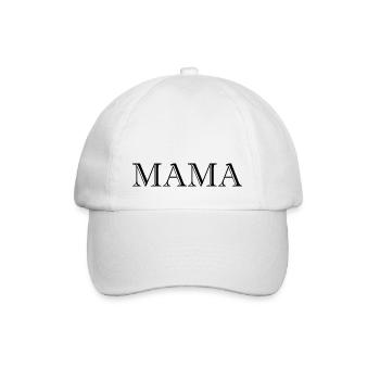 Mama Beste Mama - Baseballkappe - Weiß/Weiß - Vorne
