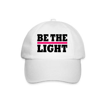 Be the light - Baseballkappe - Weiß/Weiß - Vorne