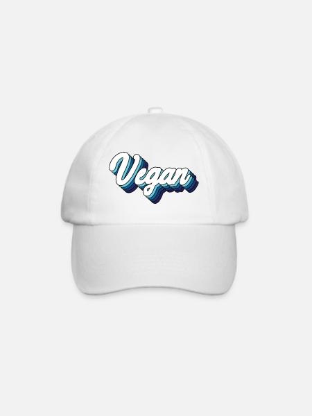 Vegan - Baseballkappe - Weiß/Weiß