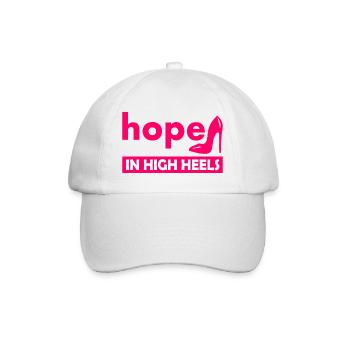 hope in high heels - Baseballkappe - Weiß/Weiß - Vorne