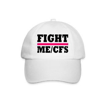 Me/cfs - fight me/cfs - Baseballkappe - Weiß/Weiß - Vorne