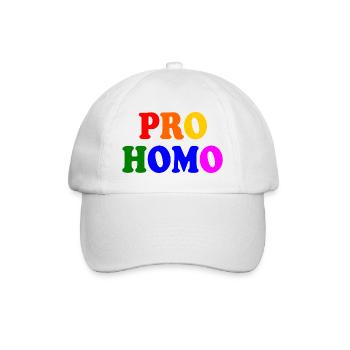 Pro homo - Baseballkappe - Weiß/Weiß - Vorne