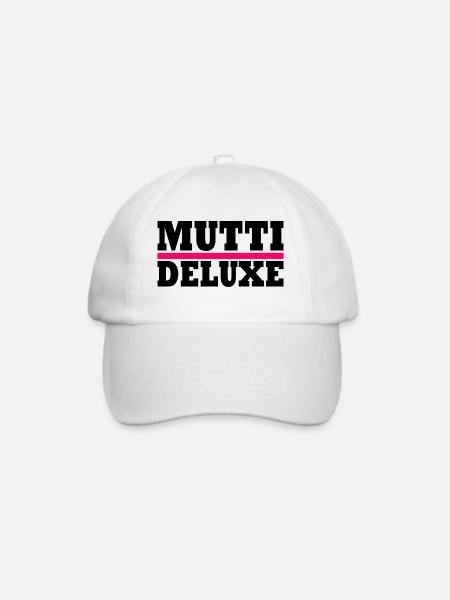 Mutti deluxe - Baseballkappe - Weiß/Weiß