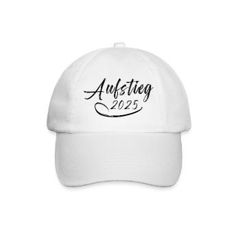 Aufsteiger 2025 Aufstiegstrikot Aufstieg 25 - Baseballkappe - Weiß/Weiß - Vorne