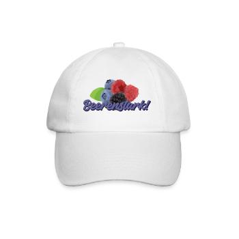 Beerenstark Himbeeren Blaubeeren Brombeeren - Baseballkappe - Weiß/Weiß - Vorne