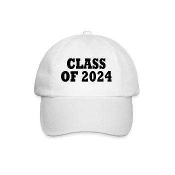 Class of 2024 - Baseballkappe - Weiß/Weiß - Vorne
