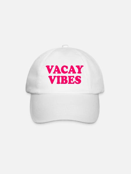 Vacay vibes - Baseballkappe - Weiß/Weiß