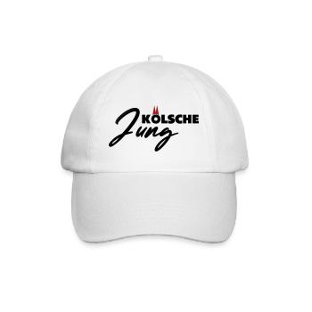 Kölsche Jung - Baseballkappe - Weiß/Weiß - Vorne