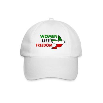 Women life freedom - Baseballkappe - Weiß/Weiß - Vorne
