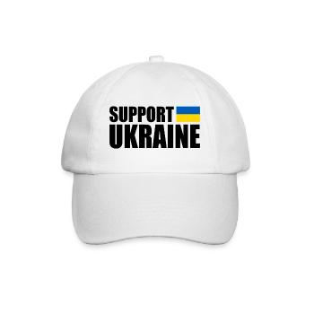 Support ukraine - Baseballkappe - Weiß/Weiß - Vorne