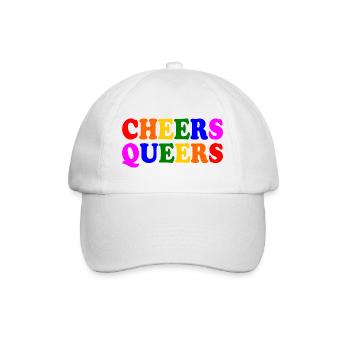 Cheers queers - Baseballkappe - Weiß/Weiß - Vorne