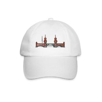 Oberbaumbrücke BERLIN - Baseballkappe - Weiß/Weiß - Vorne