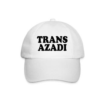 Trans azadi - Baseballkappe - Weiß/Weiß - Vorne