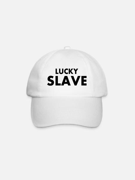 Lucky slave - Baseballkappe - Weiß/Weiß