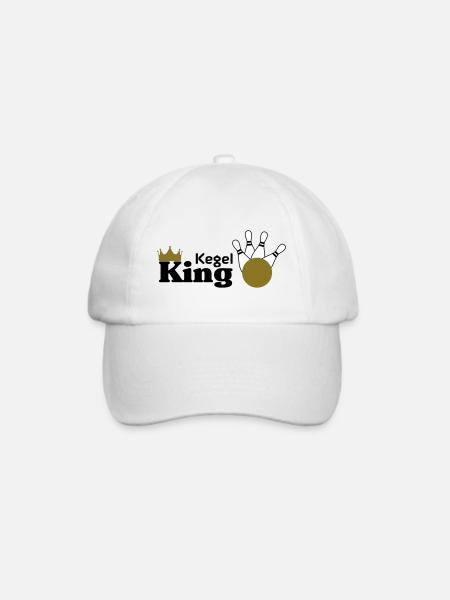 Kegel King - Baseballkappe - Weiß/Weiß