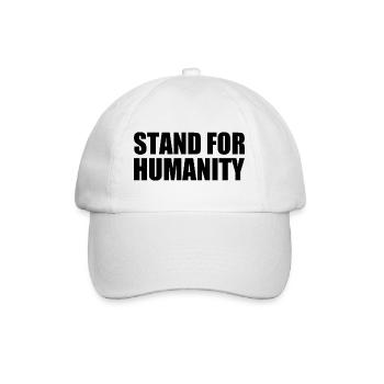 Stand for humanity - Baseballkappe - Weiß/Weiß - Vorne