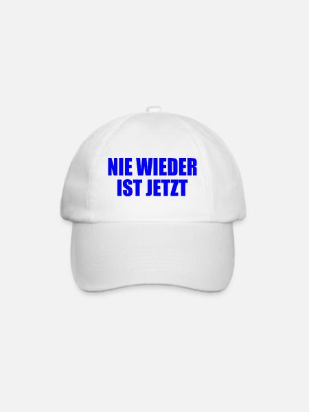 Nie wieder ist jetzt - Baseballkappe - Weiß/Weiß