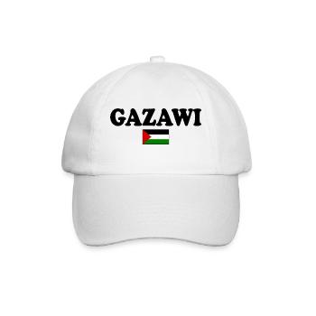 Gazawi gaza - Baseballkappe - Weiß/Weiß - Vorne