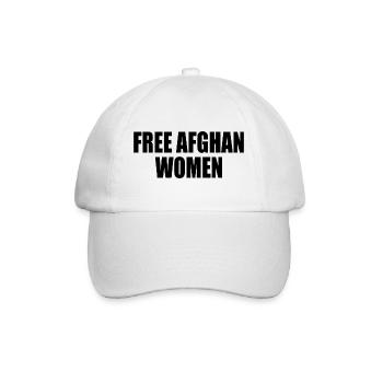 Free afghan women - Baseballkappe - Weiß/Weiß - Vorne