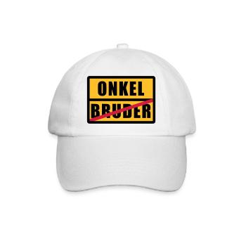 Bruder - Onkel - Baseballkappe - Weiß/Weiß - Vorne