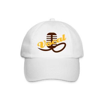 Gesang - Baseballkappe - Weiß/Weiß - Vorne