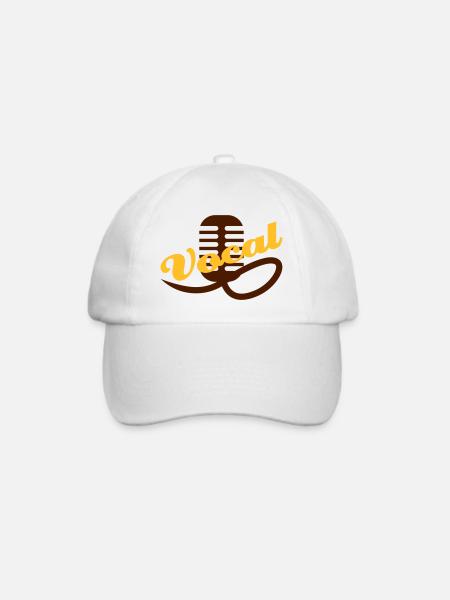 Gesang - Baseballkappe - Weiß/Weiß