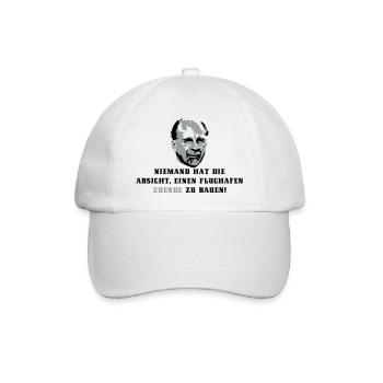 Flughafen Berlin - Baseballkappe - Weiß/Weiß - Vorne