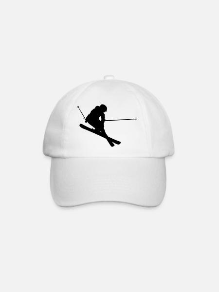 Ski -Jump - Baseballkappe - Weiß/Weiß