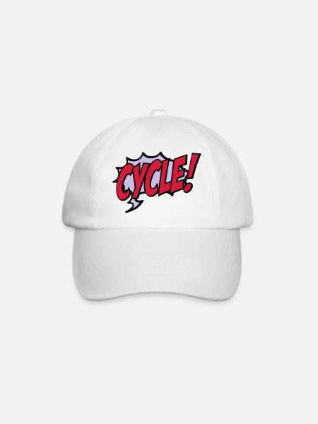 Radsport - Baseballkappe - Weiß/Weiß