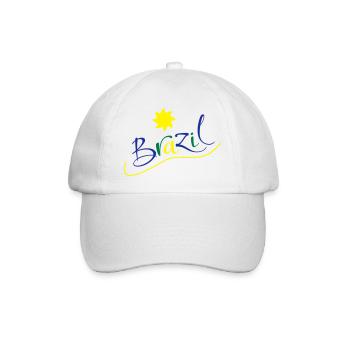 brasilien - Baseballkappe - Weiß/Weiß - Vorne