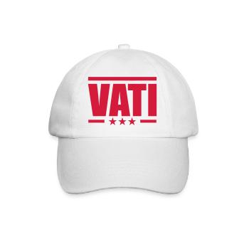 Vati - Baseballkappe - Weiß/Weiß - Vorne