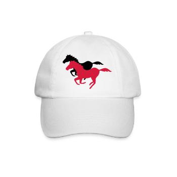 galopp pferderennen - Baseballkappe - Weiß/Weiß - Vorne