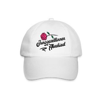junggesellinnen abschied rose - Baseballkappe - Weiß/Weiß - Vorne