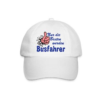 Busfahrer Bus Omnibus nur die besten (25) - Baseballkappe - Weiß/Weiß - Vorne