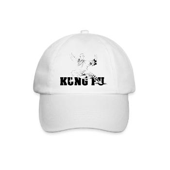 shaolin kungfu master fighter Symbol - Baseballkappe - Weiß/Weiß - Vorne