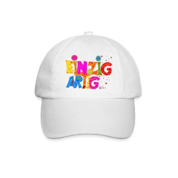Einzigartig - Baseballkappe - Weiß/Weiß - Vorne