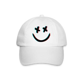 DEAD SMILE 3D - Baseballkappe - Weiß/Weiß - Vorne